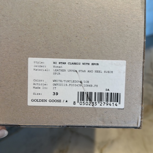 Golden Goose Hi Star Classic 39 EUC, white/Turtledove/Ice - Picture 3 of 5